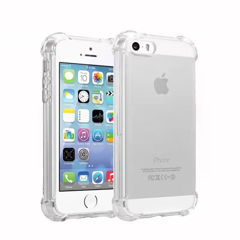 Suitable for iPhone 4, Transparent Anti-Fall Protective Case, Simple iPhone 4S Phone Case with Full Edge Protection, Durable Shock-Absorbing Airbag