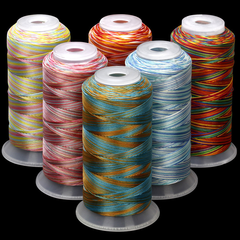 3 Strands, 6 Strands, 12 Strands, Segment Dyed Gradient Tassel Thread, Colorful Thread, Braided Hand Rope, DIY Tassel Tassel Thread, Winding Thread