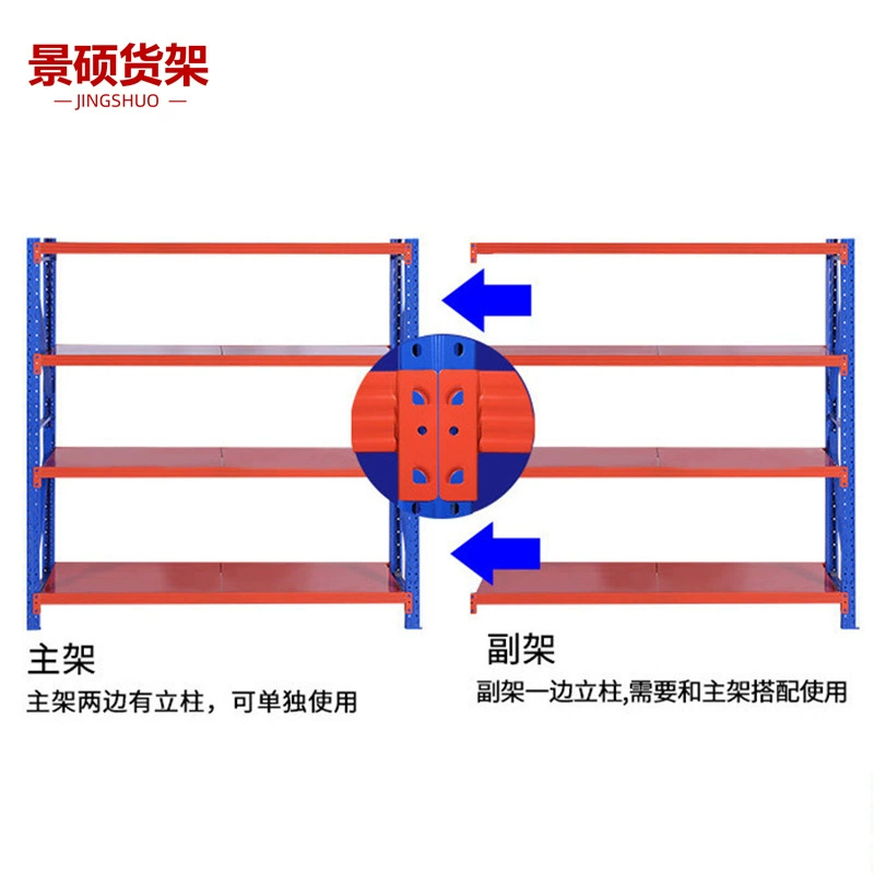Warehouse shelving racks factory warehouse storage rack hardware store multi-layer display rack clothing warehouse I-beam storage cold-rolled steel