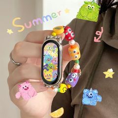 Xiaomi Mi Band 10 ストラップ 9/NFC セラミックバージョン 8765432 ドーパミン弾性チェーンスマートリストバンド女性用