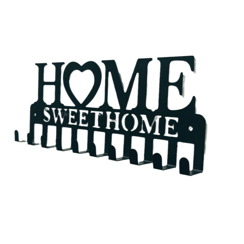 跨境HOME钥匙挂架墙壁置物架金属艺术装饰挂钩keysholder衣帽玄关|undefined