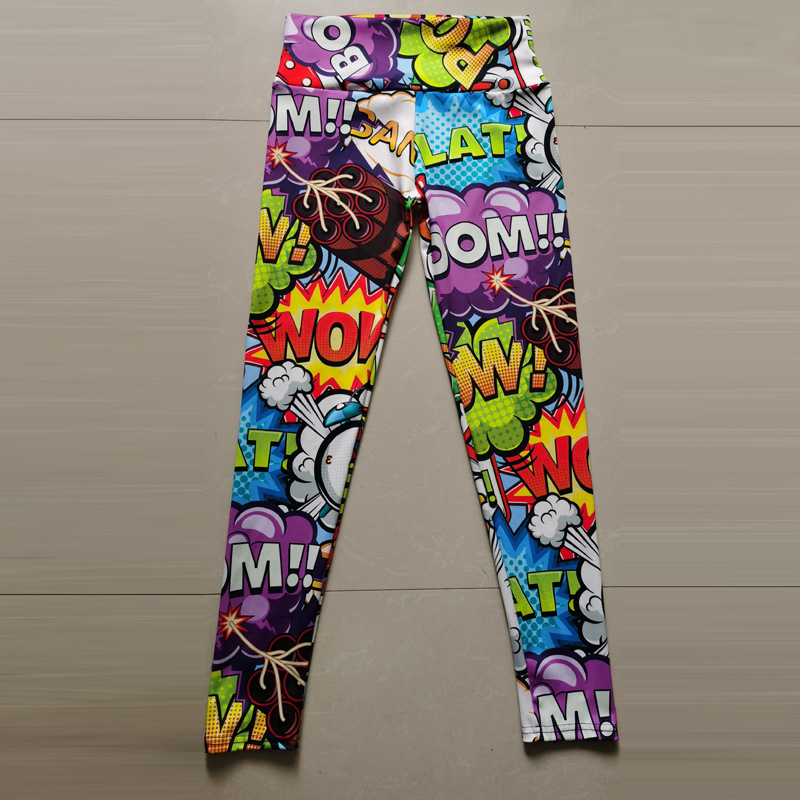 Classic Style Printing Chlorinated Fiber Polyester Active Bottoms Jogger Pants display picture 7