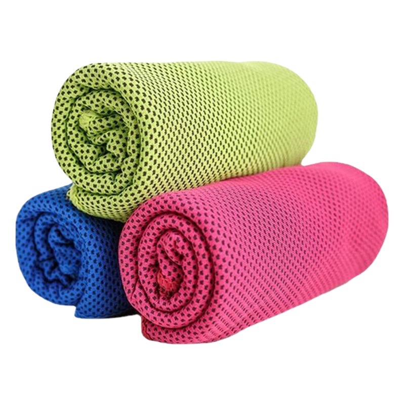 Summer Cold Sports Towel, Fitness Quick-Drying Towel, Portable Outdoor Ice-Feel Cooling Sweat-Absorbent Towel with Logo Printing