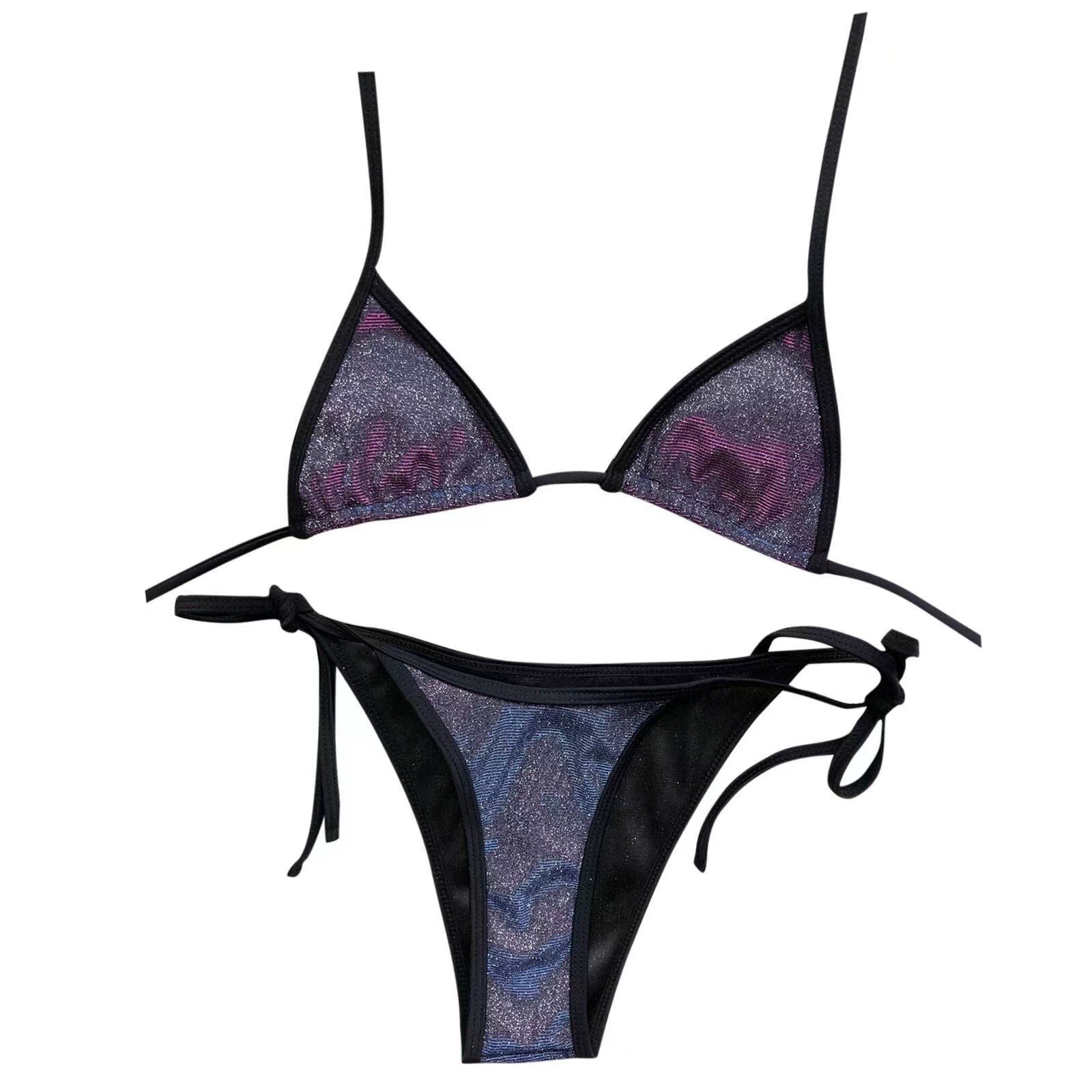 Purple sexy supporting swimwear, 2022, European style, backless