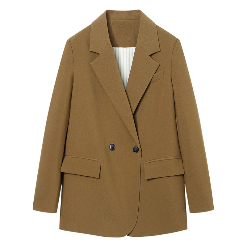 Весна 2024 Новый плюс размер женский полноценный костюм пиджак пухлые девушки Свободный Повседневный костюм [6621 в наличии]