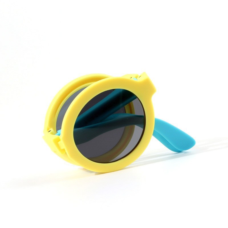 Gafas de Sol Plegables para Niños de Policarbonato con Protección UV400 para Protección Solar y Viajes