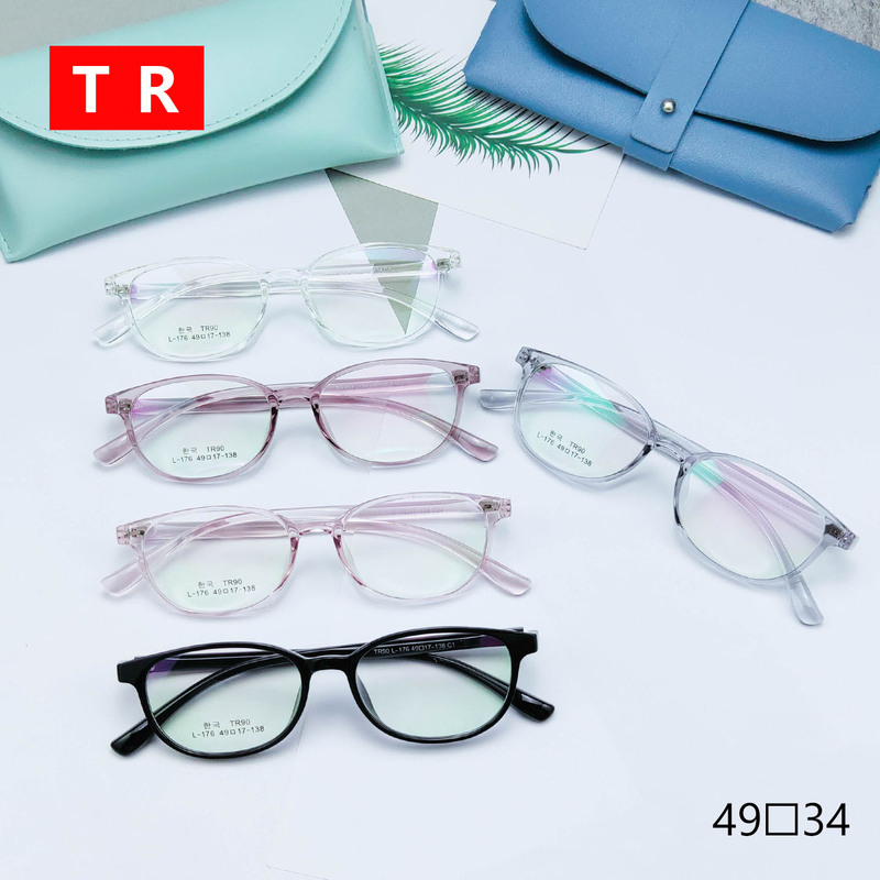 Glasses shop quick sale small frame TR90 glasses frame wholesale men and women students flat light myopia glasses frame small red book Hot sale