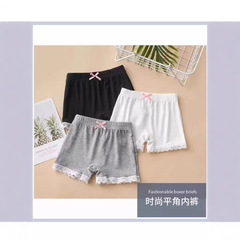 夏用薄手の女の子用安全パンツ、モーダル子供用露出防止安全パンツ、小さな女の子、中型および大型の子供用ボクサーブリーフ