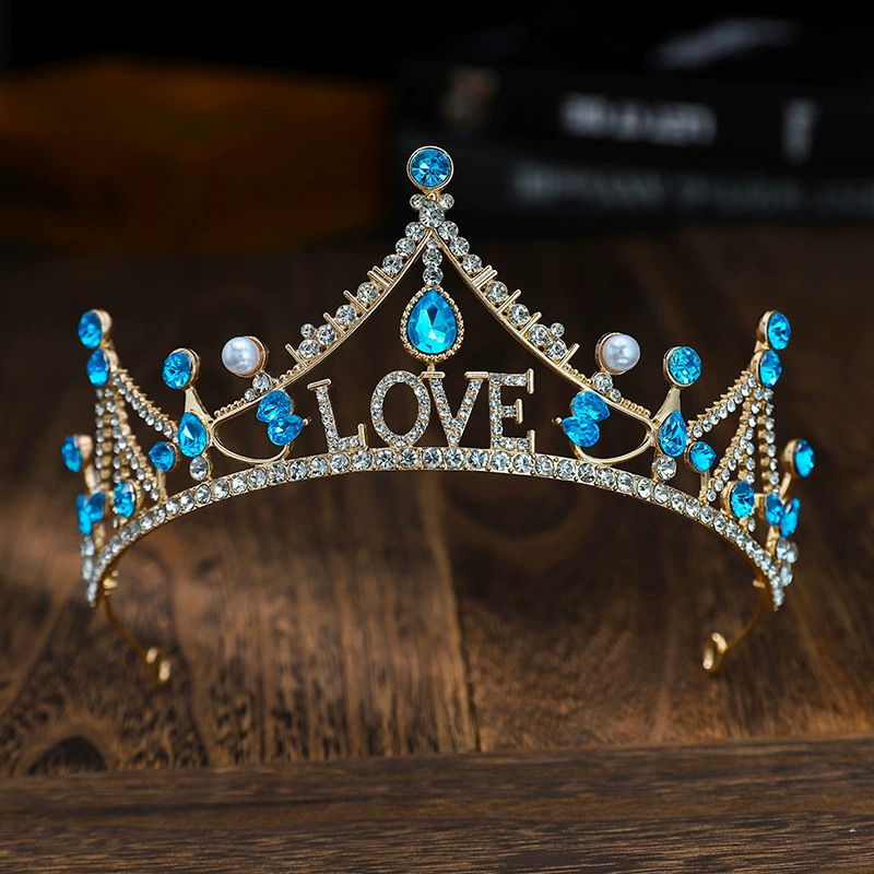 Диадема невесты, металлическое вечернее платье, ободок, аксессуар для волос, корона, европейский стиль