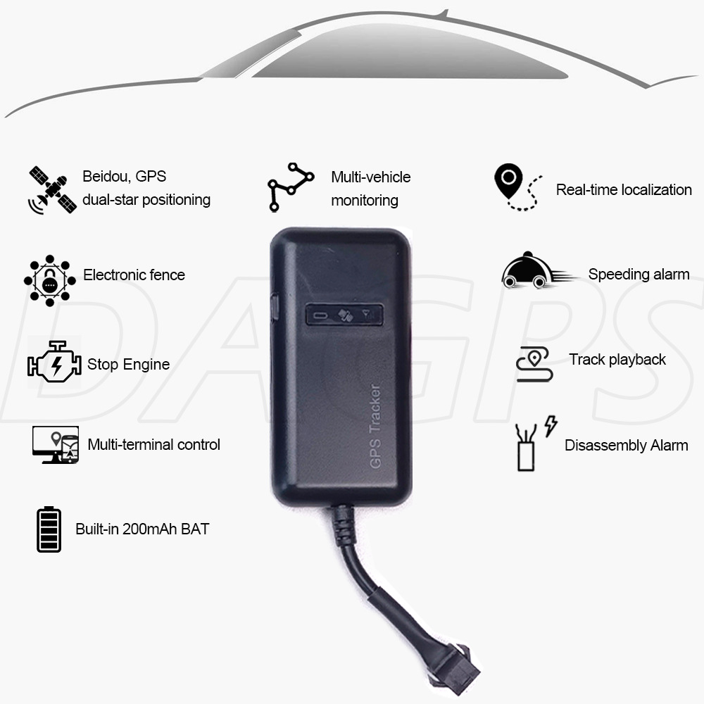 Cross-border electric vehicle GPS tracker, car GPS tracker, motorcycle tracker, 2G/4G GPS with long battery life, DAGPS