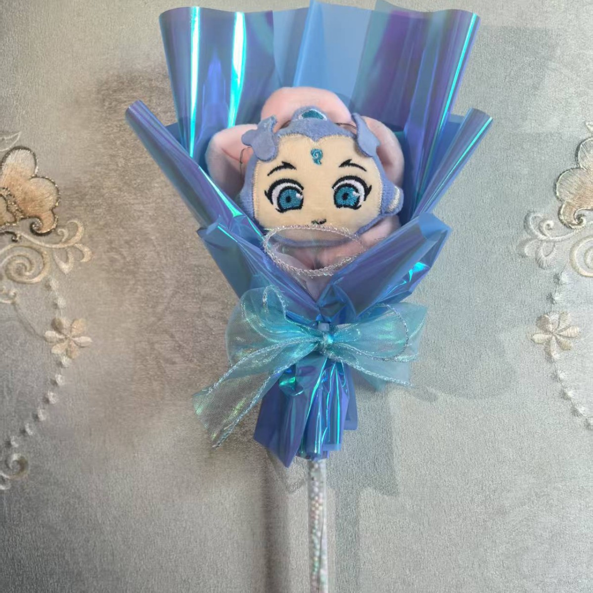 파란색 아오빙 요술봉 (조명 포함)