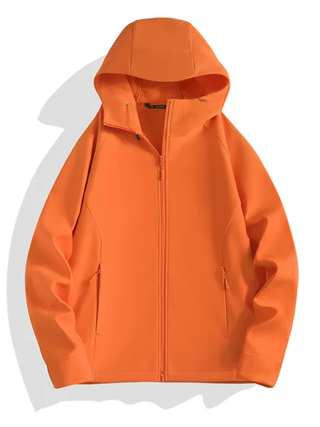 5356 Autumn and Winter Outdoor Jacket for Men, Soft Shell Jacket for Women, Thin Fleece-Lined Waterproof and Windproof Sports Coat, Can be Printed with Logo
