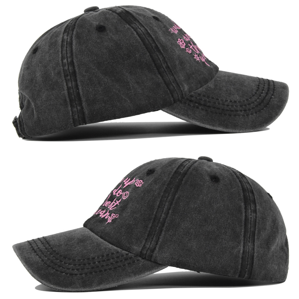 Wholesale Dad Hats Vintage Embroidered Baseball Cap with 100 Fabric