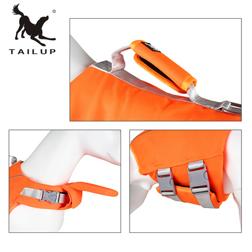 Manufacturer's new pet waterproof life jacket dog swimming surfing vest reflective clothing buoyancy anti-drowning vest