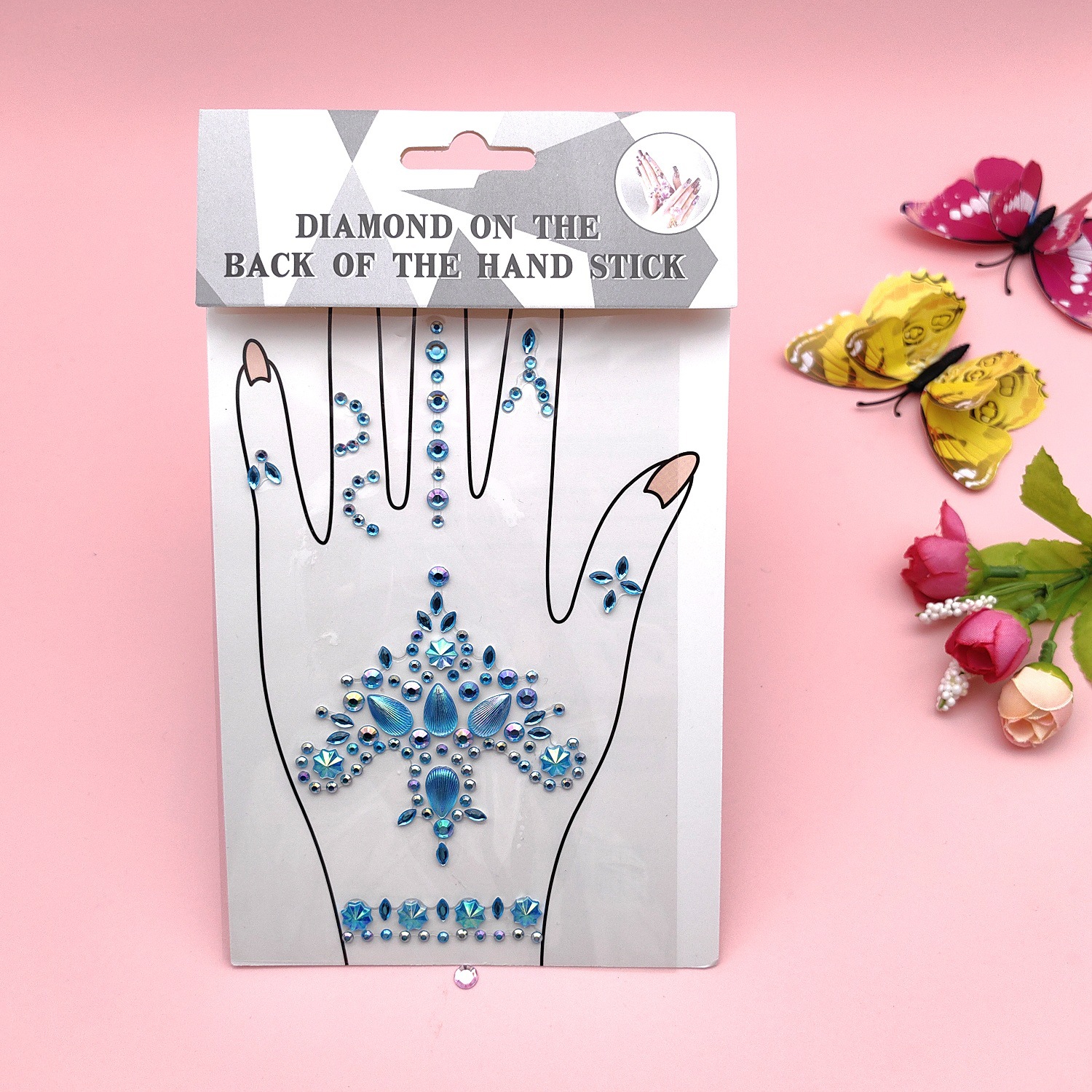 Nueva mano transfronteriza pegatinas decorativas acrílico música Festival Navidad joyería rhinestone manicura uñas pegatinas princesa