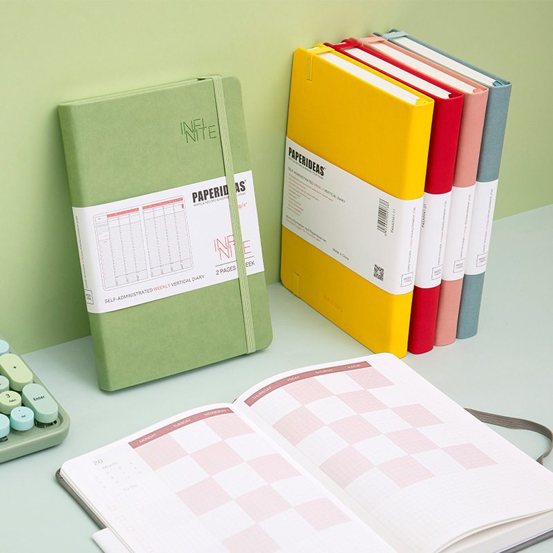 (2개) PAPERIDEAS 자체 충만 업무 계획 주간 A5 효율성 매뉴얼 시간 관리 일정 노트북