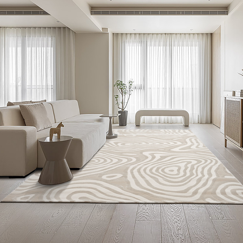 Fábrica de fuente moderna alfombra de sala de estar gruesa alfombra de mesa de té impermeable doméstica alfombra de piso antideslizante para dormitorios