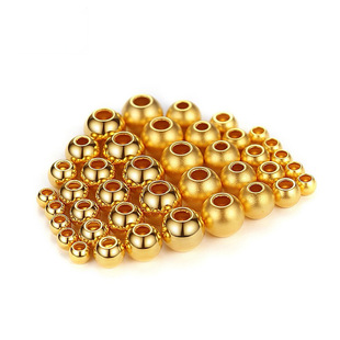 Shenzhen Shuibe Gold Beads Loose Beads 999 Pure Gold Gold Beans Smooth Round Beads Transfer Beads Shuibe Gold Wholesale