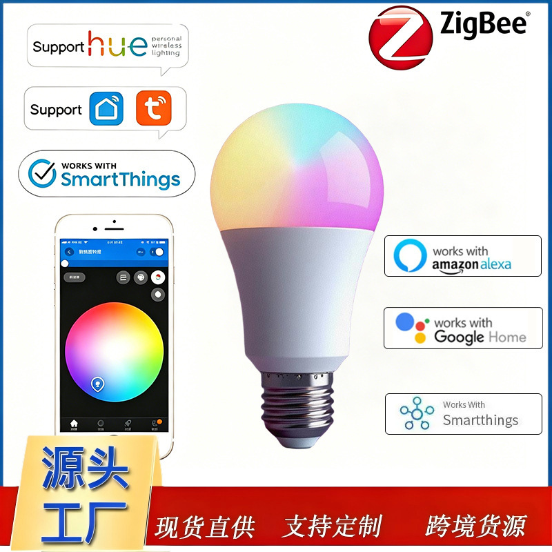 Tuya Zigbee 3.0 Smart Bulb Light Bulb Supports Alexa, Google, Hue, and Smartthings Gateway