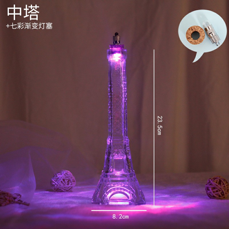 Botella de deseos de bricolaje al por mayor, botella de cielo estrellado, botella de nebulosa, botella de arco iris, botella de deriva, botella de mar, botella de estrella de la suerte, vidrio