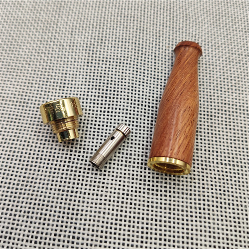 Natural red rosewood golden sandalwood circulating rod cigarette holder filter washable filter cigarette holder pipe wholesale