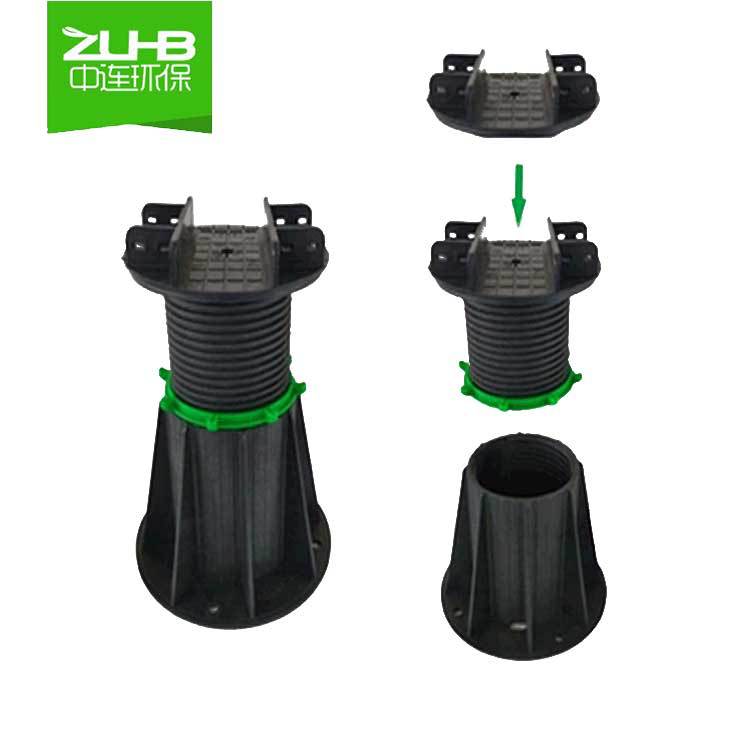 水景石材万能支撑器花园水池木材龙骨地板旱喷架空可伸缩调节高度