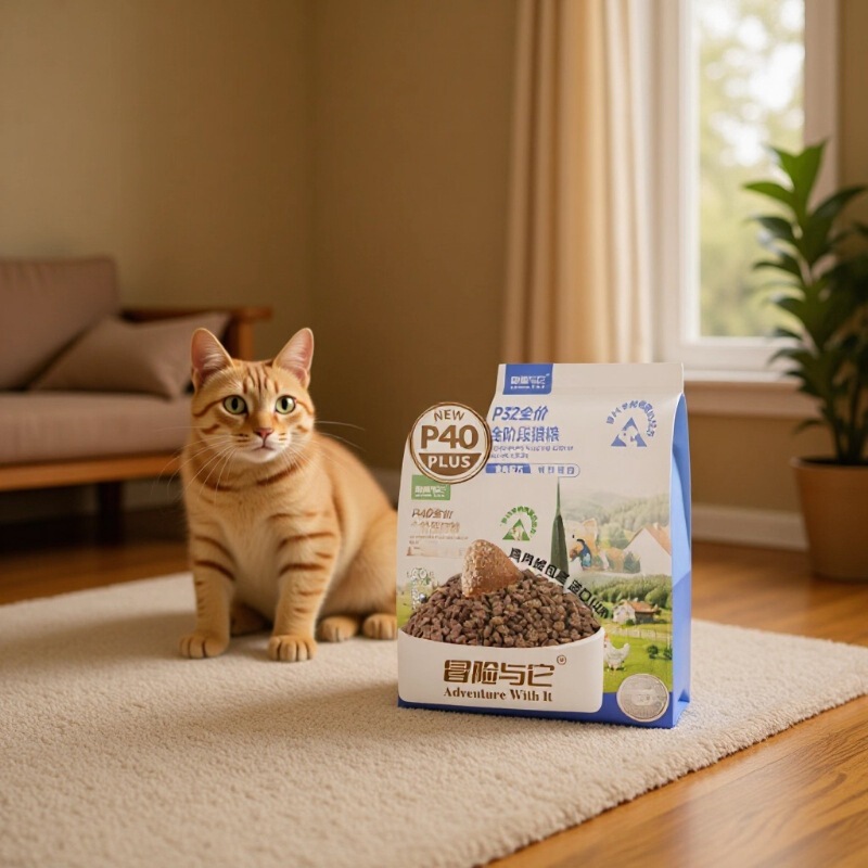 Adventure and It 40% Protein Cat Food P Series Hypoallergenic High Quality Chicken Velvet Wrapped Full Stage Cat Staple Food Cattery