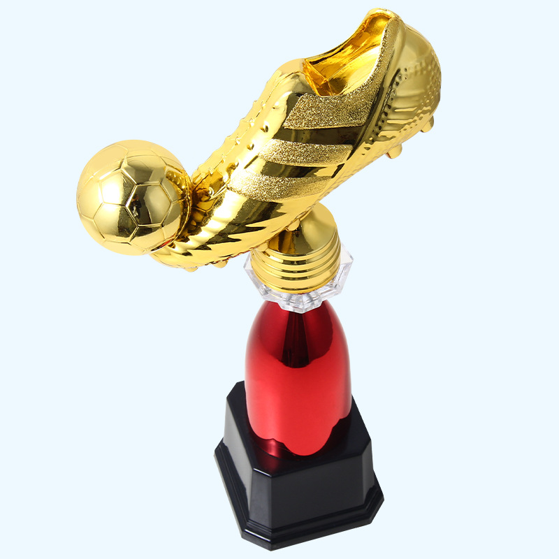 Trofeo de fútbol hecho a medida clase de capacitación para niños escolares trofeo de plástico creativo concurso de grabación al por mayor