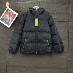 新款冬季爆款男女款暗纹提花连帽加厚保暖服情侣面包潮羽绒服外套