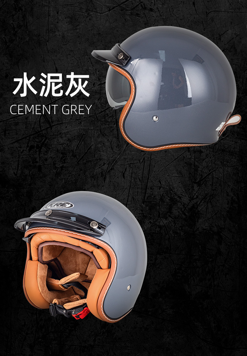 New motorcycle electric car helmet men and women summer helmet 3/4 retro motorcycle safety helmet 3C standard