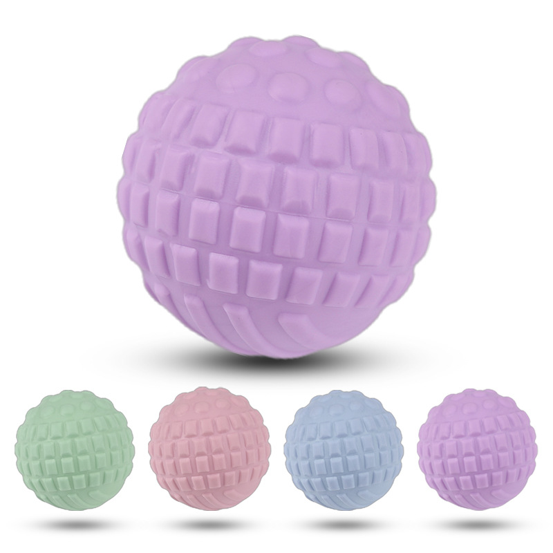 Hot selling macaron color plantar fascia massage ball waist back neck stretch decompression yoga fitness spine ball