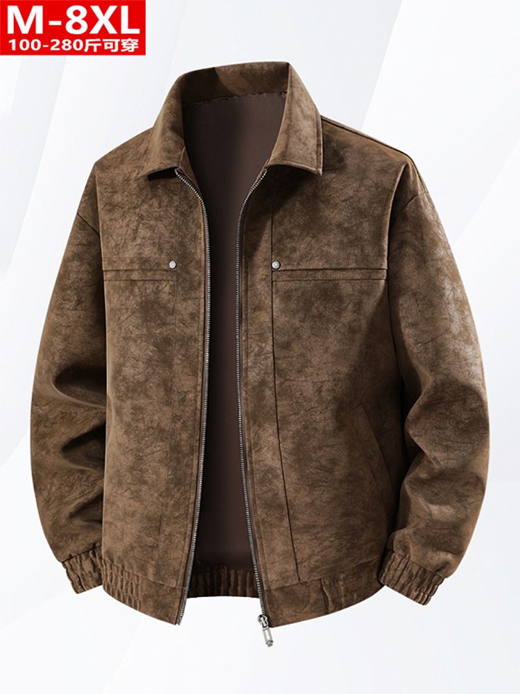 Men's demi-season trend fashionable retro jacket for leisure