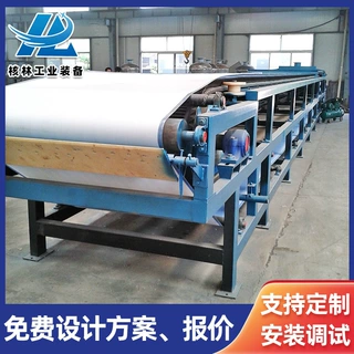 全自动真空带式过滤机 橡胶带式污泥真空过滤一体机 石膏脱硫过滤
