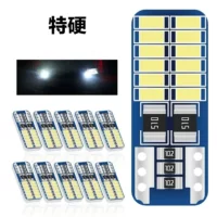 Автомобильный светодиодный фонарь декодирование T10 3014 24smd широкий свет W5W номерной лампы для чтения фонарь мотоцикла