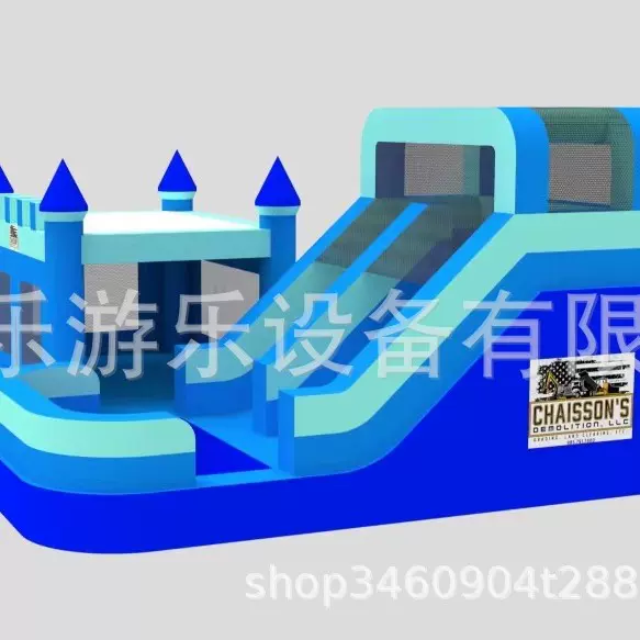 外贸充气城堡儿童家用淘气堡小型充气蹦蹦床室内外组合滑梯厂家