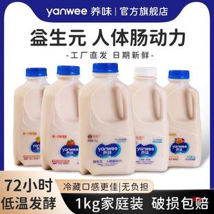 Nourishing Milk Fermented Lactic Acid Drink Kidsren and Adults Breakfast Milk Yogurt Drink 1kg Large Barrel Full Box Batch