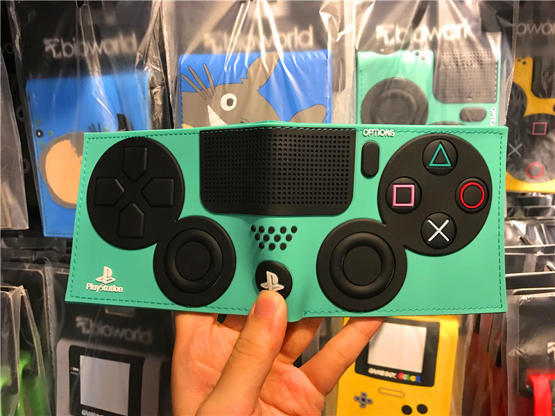 PS maneja de juegos cartera de dibujos animados máquina de juegos corta doble pegamento cartera de cambio cartera de cuero de PVC cartera de tarjetas