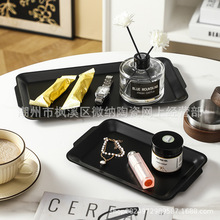 不锈钢酒店咖啡厅托盘长方形跨境北欧水杯茶盘首饰化妆品收纳托盘
