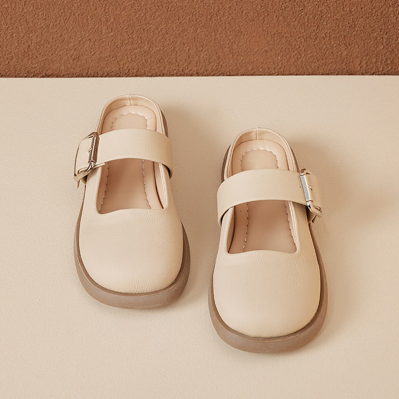 2026 nuevo vestido de primavera con una falda zapatos de un solo pie sandalias de mitad de zapatillas