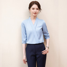 白衬衫女长袖2025春秋季新款职业正装衬衣通勤内搭长袖工作服上衣