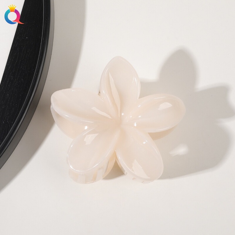 ヨーロッパとアメリカのプルメリアヘアクリップハイエンドカラーヘアクリップレディースヘアアクセサリー新しいクロスボーダーラージグラデーションフラワーグリッパー|undefined