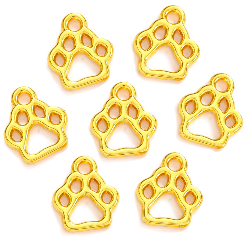 1 Piece Alloy Paw Print Pendant display picture 4