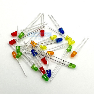 f3mm red hair red yellow yellow green hair emerald green blue orange light led direct plug lamp beads fog White astigmatism indicator light