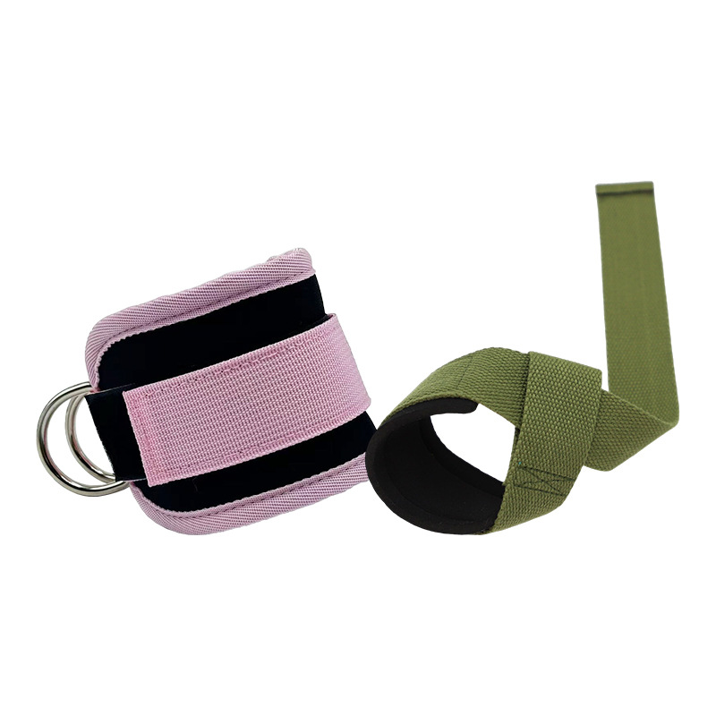 Abuse hip fitness ankle buckle to strengthen fitness hip lifting leg stretch thickened booster belt to enhance hand tension