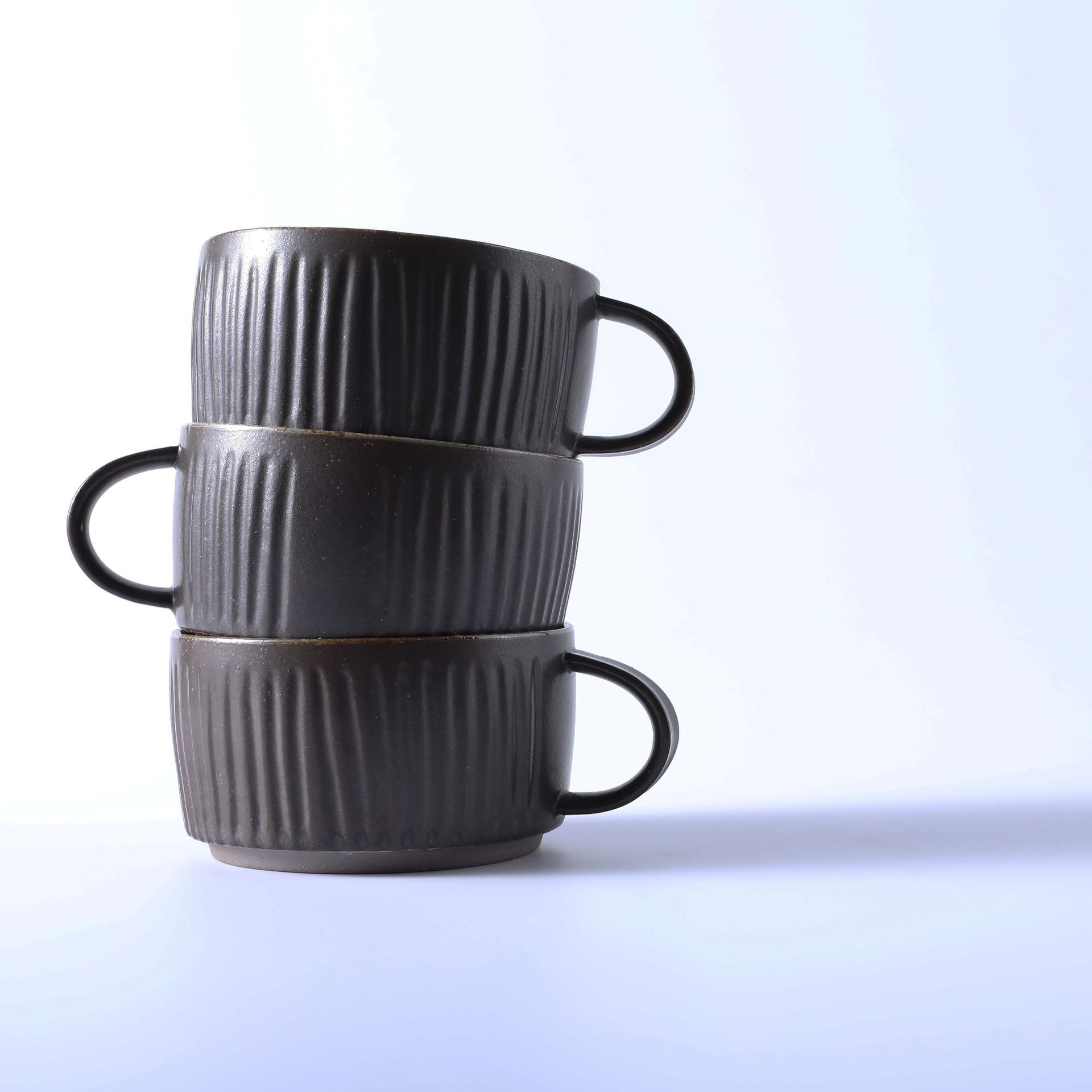 Taza de café simple con rascado de mano, taza de té de avena para el desayuno, taza de cerámica de gran capacidad, taza de agua de alto valor facial