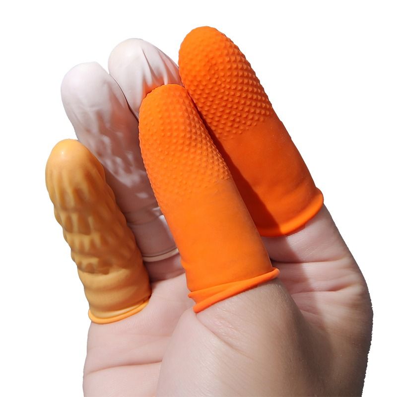 防滑橡胶手指套翻书麻点硅胶乳胶防点钞加厚耐磨劳保工业一次性