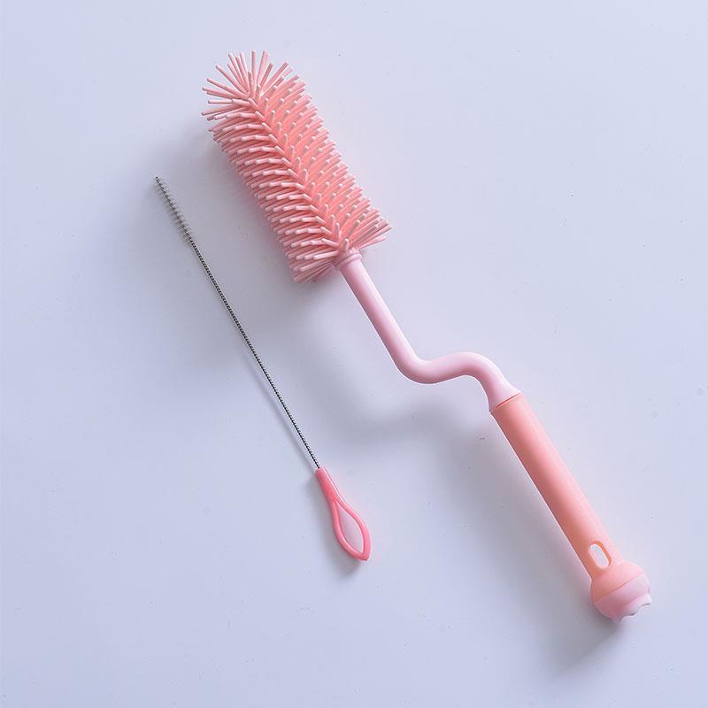 Rosa (brillo de botella + cepillo de paja) ☆