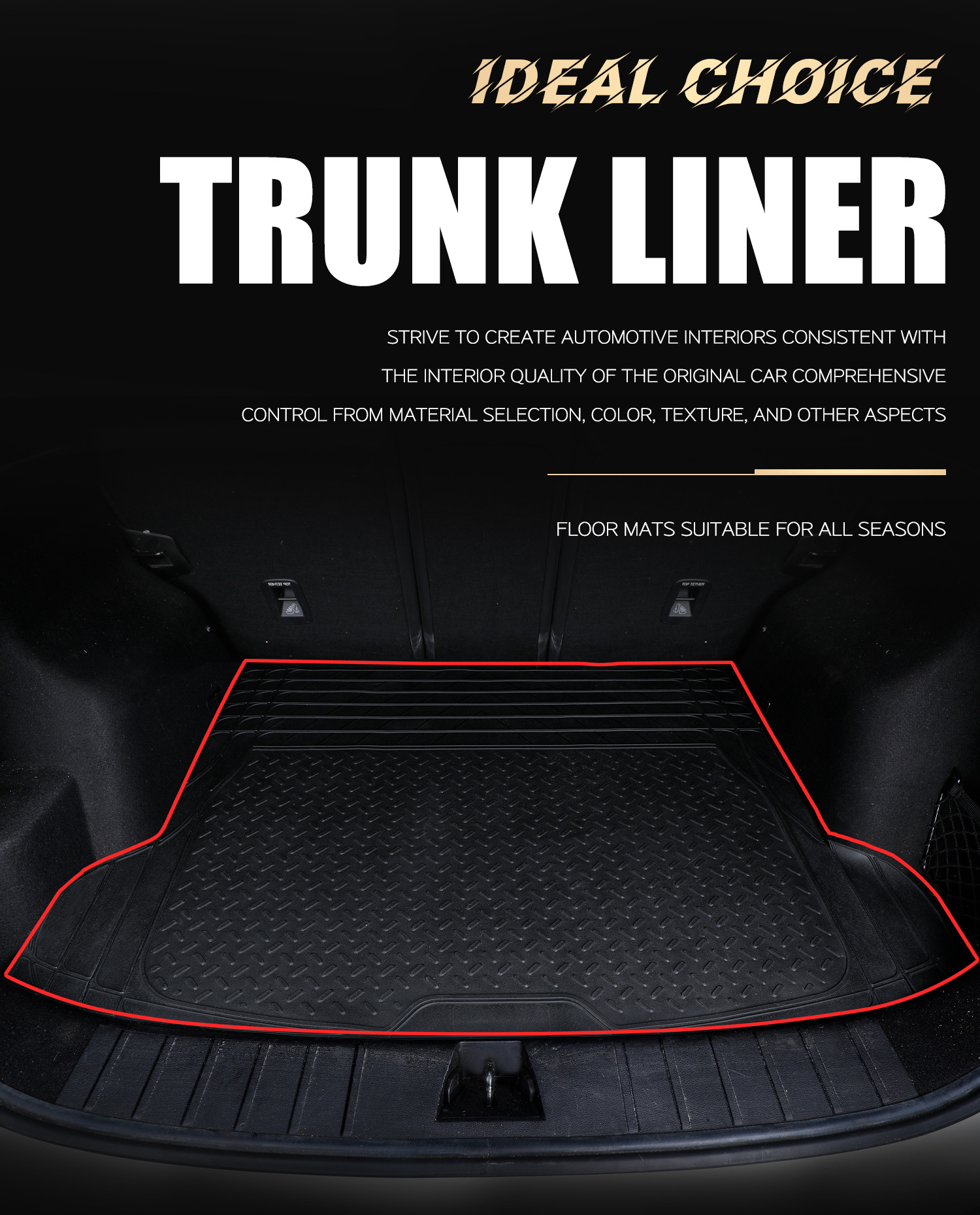 Car Floor Mats 4-Piece Set Pvc Waterproof Anti-Slip Universal Floor Mats Durable for All Seasons Export Wholesale Factory Direct Sales