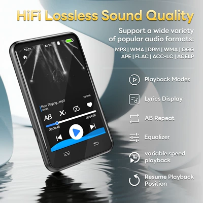 Full-Screen Mp4Mp5 Portable Player Student Version Bluetooth Touch Screen P3 Player for High School Students Novel Gadget (Car mp5)