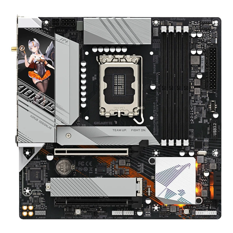 Материнская плата для ПК GIGABYTE B760M AORUS ELITE AX-P, совместимая с LGA1700